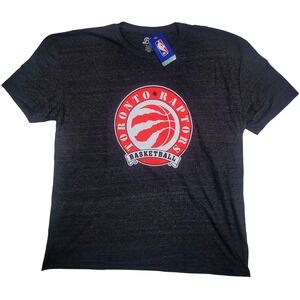 Toronto Raptors NBA Basketball Graphic T-Shirt Mens XXL Heather Gray NWT Blue 84